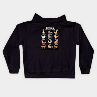 Foxes of the world Kids Hoodie